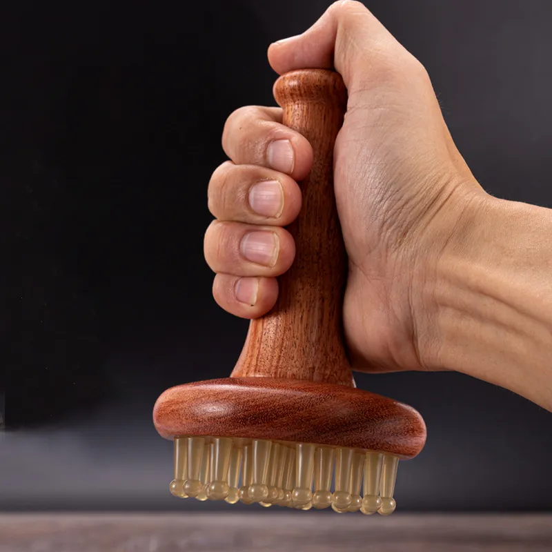 2025  Hot Sale 50% OFF Rubber Meridian Scalp Massage Comb