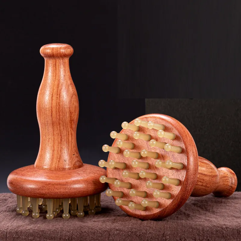 2025  Hot Sale 50% OFF Rubber Meridian Scalp Massage Comb