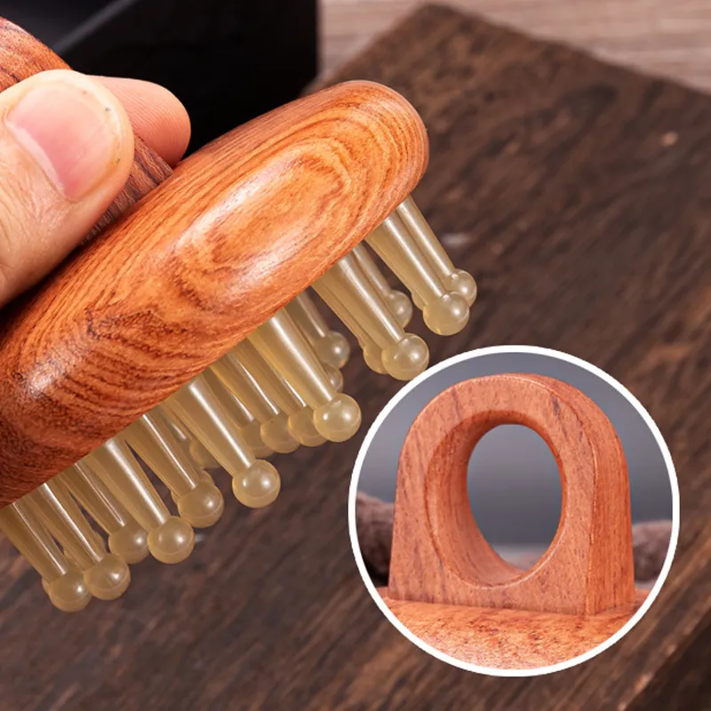 2025  Hot Sale 50% OFF Rubber Meridian Scalp Massage Comb
