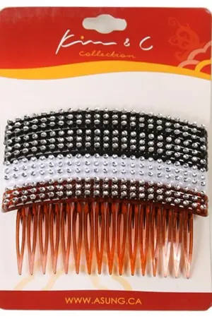 4pc Fashion Stone Hair Combs #1328
