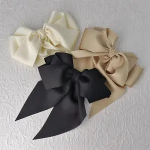 Big Fluffy Bow Hair Barrette