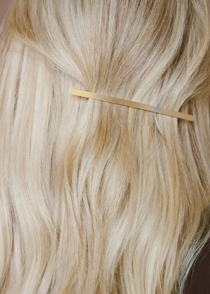 Bronzed Thin French Barrette