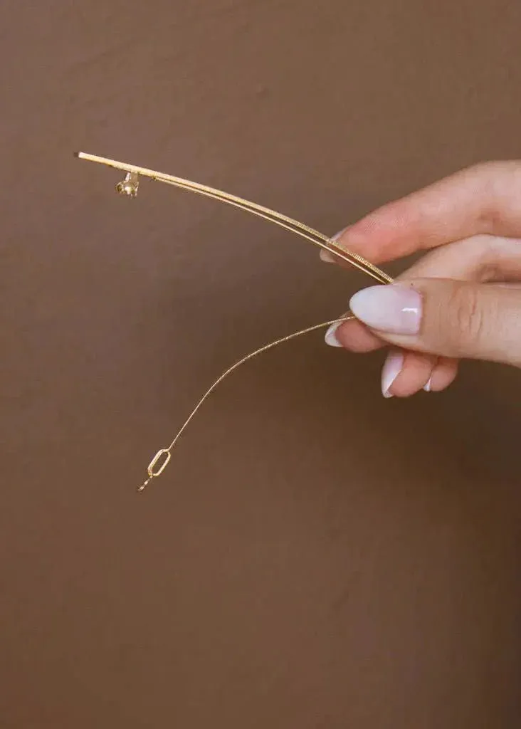 Bronzed Thin French Barrette