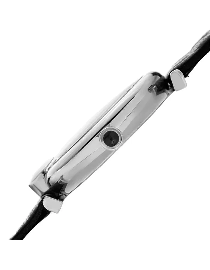 Bruno Magli Womens Miranda Stainless Steel Heritage - Mother of Pearl - Black
