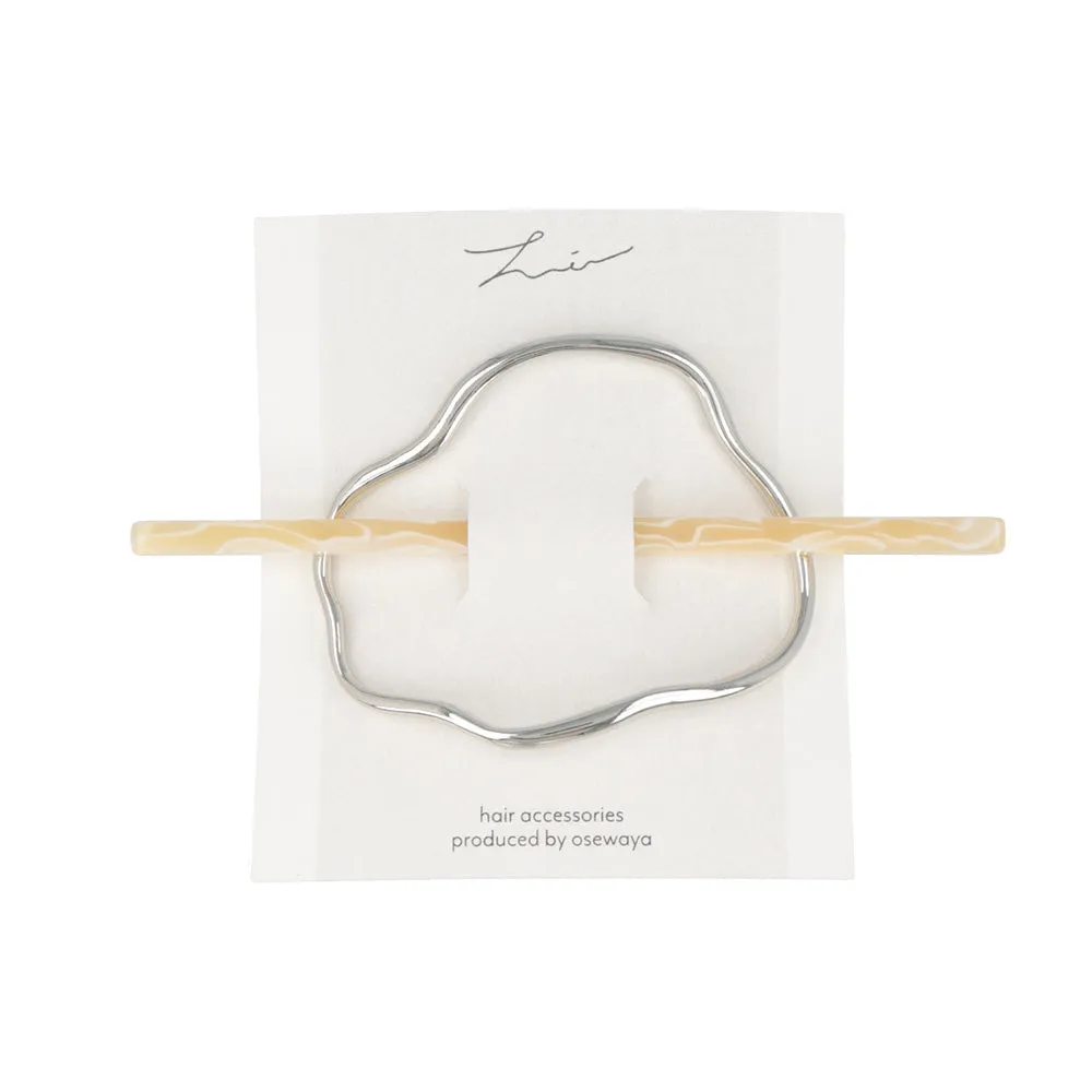 Cloud Marble Stick Barrette