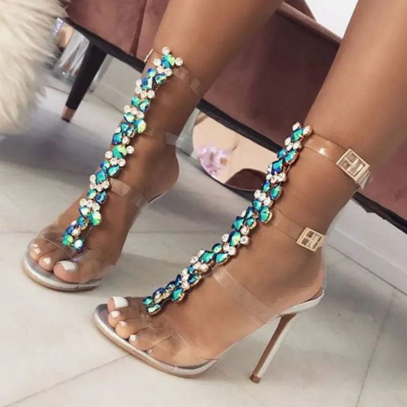 Emma  Hohe Damensandalen