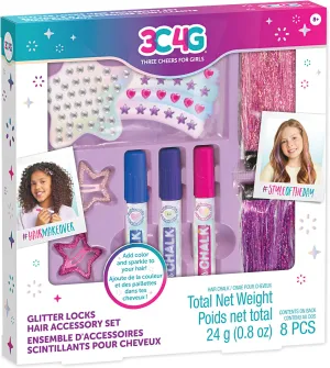 GLITTER LOCKS HAIR ACCESSORY SET