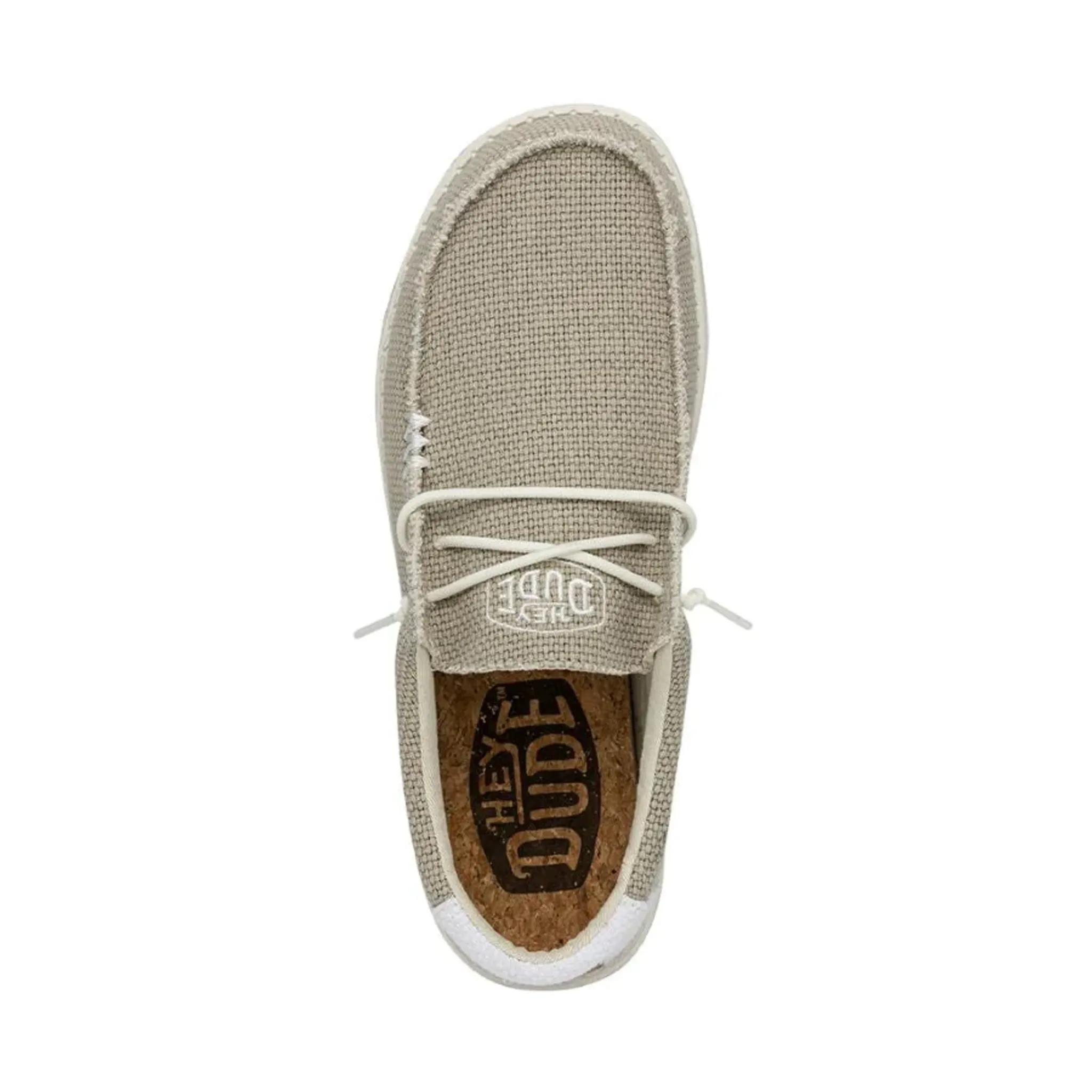 HEY DUDE MEN'S WALLY BRAIDED OFF WHITE - 400031LB