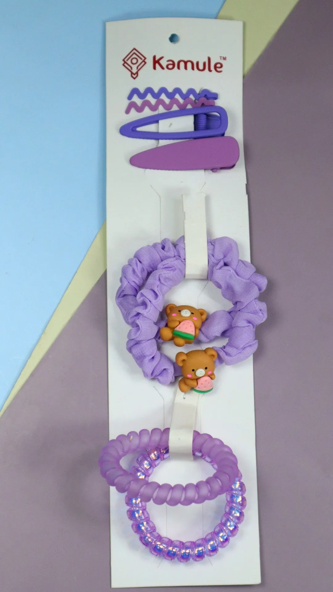 Kamule Purple Passion Hair Accessory Set of 8-Purple
