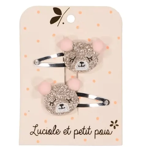 Luciole - Barrettes lionnes (paire)