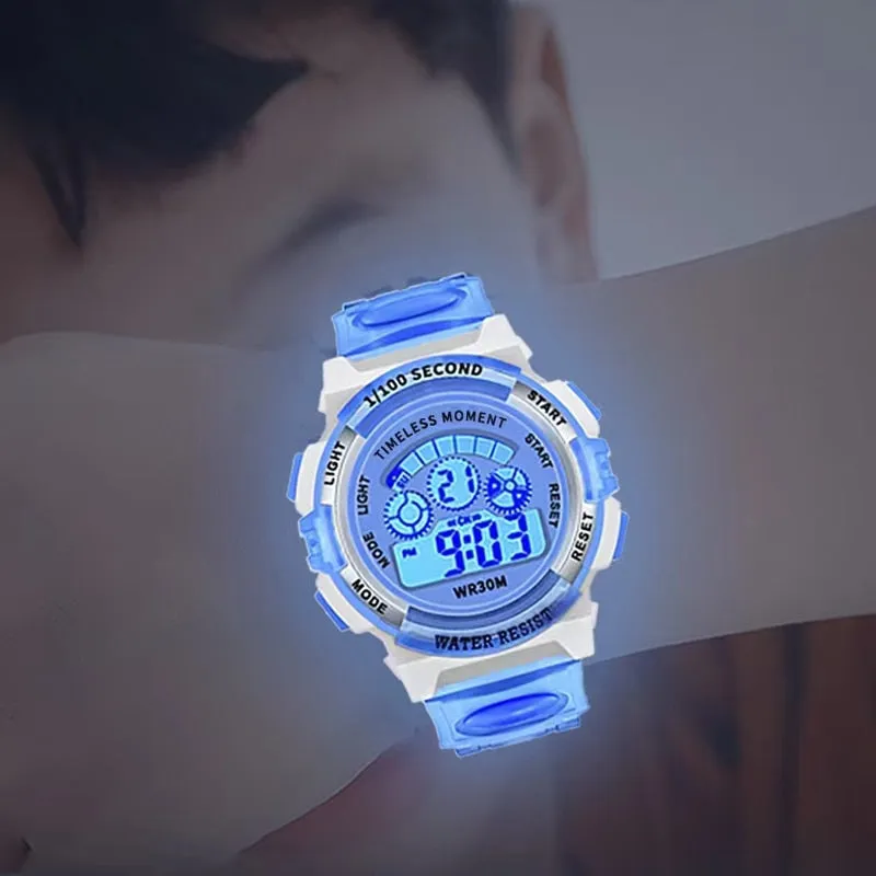 Luminous Watches with LED Colourful Flash Digital Display for Kids