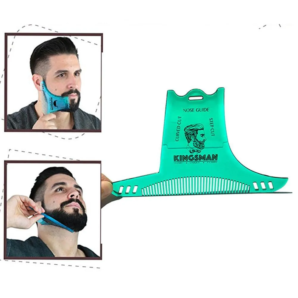 Men Beard Shaping Styling Template Beard Hair Combs Men Shaving Tools Hair Beard Trim Template Barber Comb Style Brush