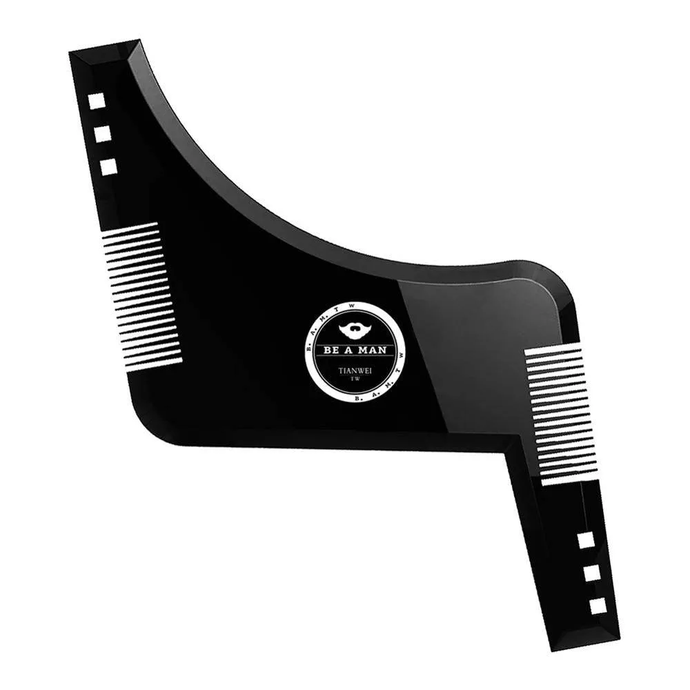 Men Beard Shaping Styling Template Beard Hair Combs Men Shaving Tools Hair Beard Trim Template Barber Comb Style Brush