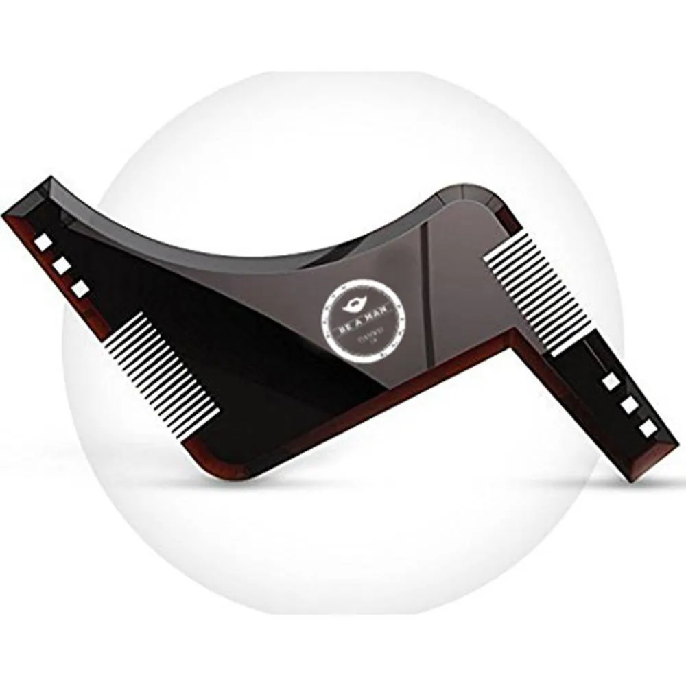 Men Beard Shaping Styling Template Beard Hair Combs Men Shaving Tools Hair Beard Trim Template Barber Comb Style Brush