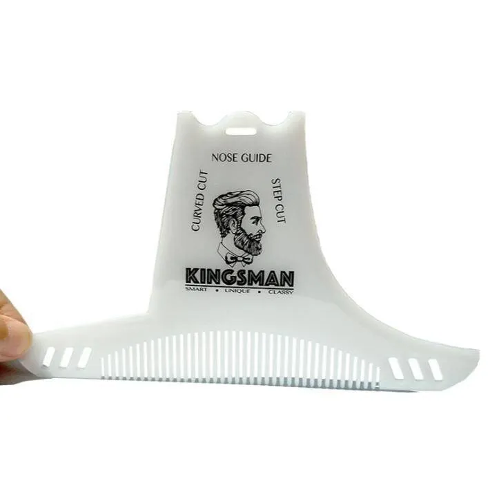 Men Beard Shaping Styling Template Beard Hair Combs Men Shaving Tools Hair Beard Trim Template Barber Comb Style Brush