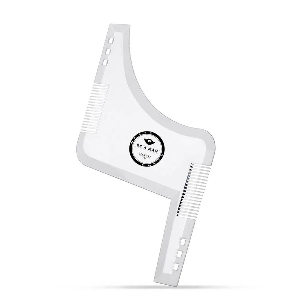 Men Beard Shaping Styling Template Beard Hair Combs Men Shaving Tools Hair Beard Trim Template Barber Comb Style Brush