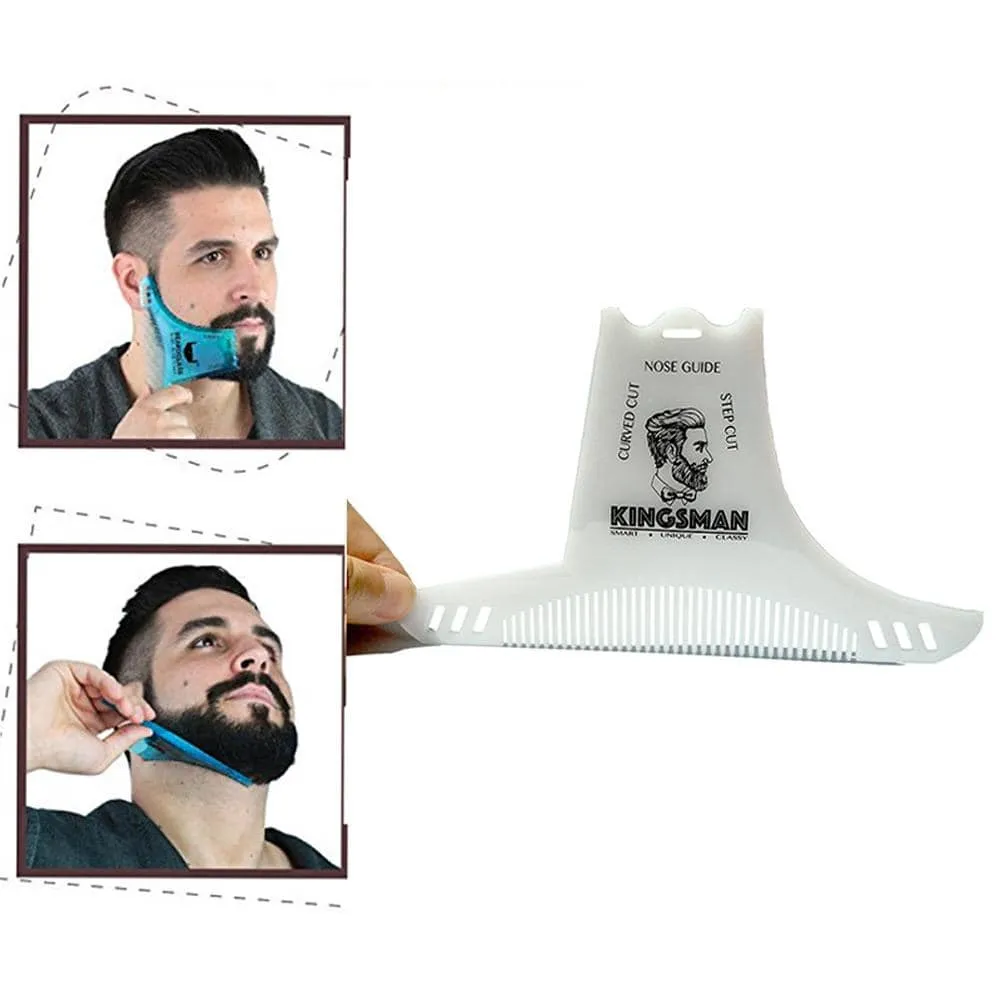 Men Beard Shaping Styling Template Beard Hair Combs Men Shaving Tools Hair Beard Trim Template Barber Comb Style Brush