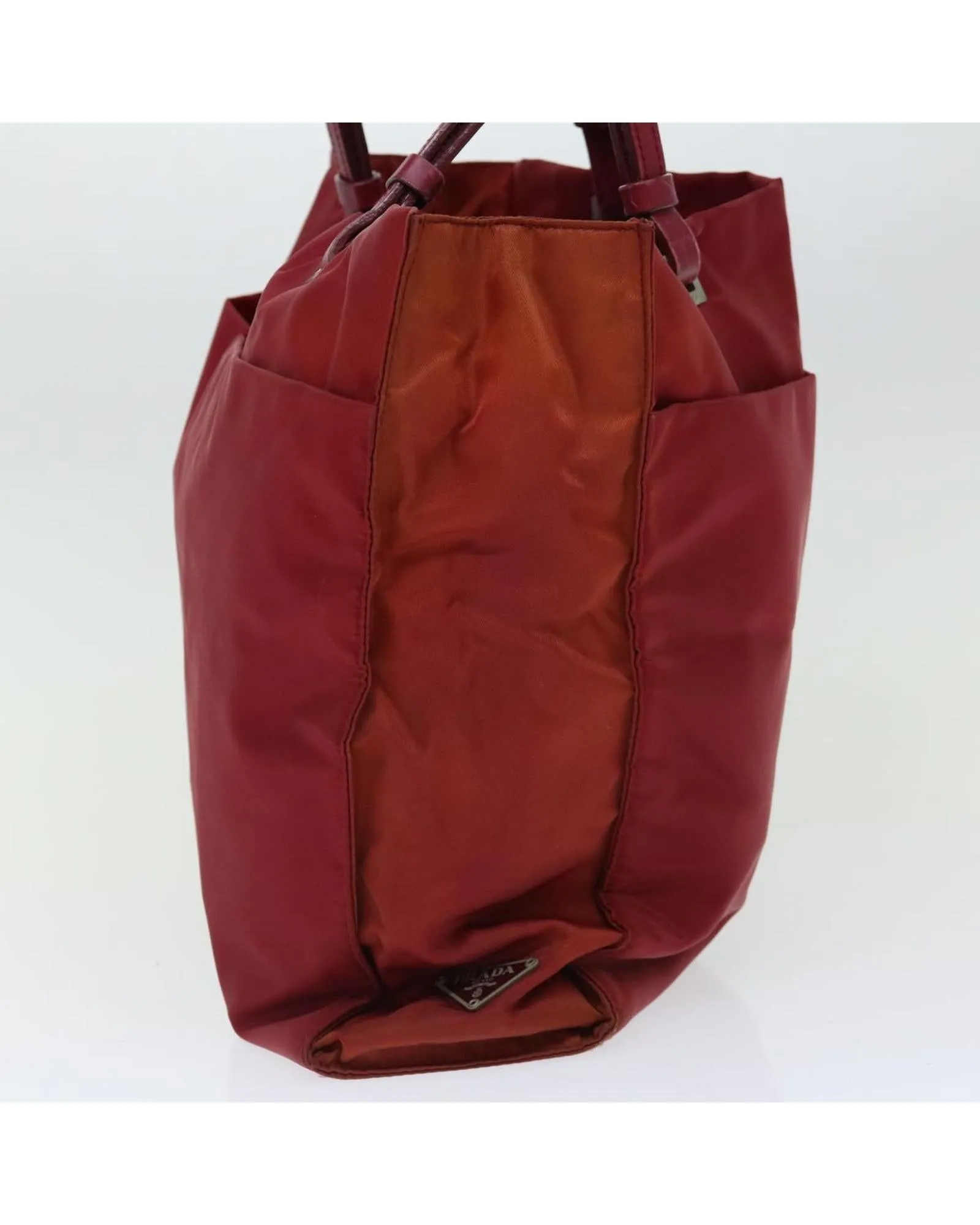 Red Nylon Shoulder Bag for Women - Italian Made - C Rank