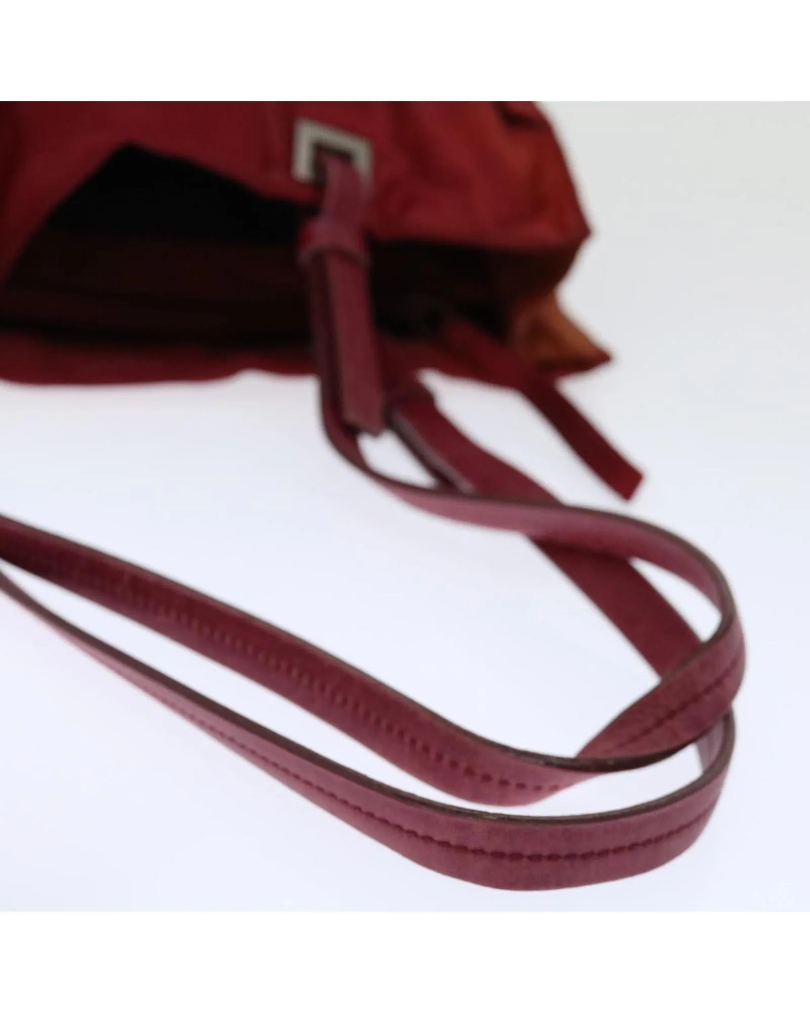 Red Nylon Shoulder Bag for Women - Italian Made - C Rank