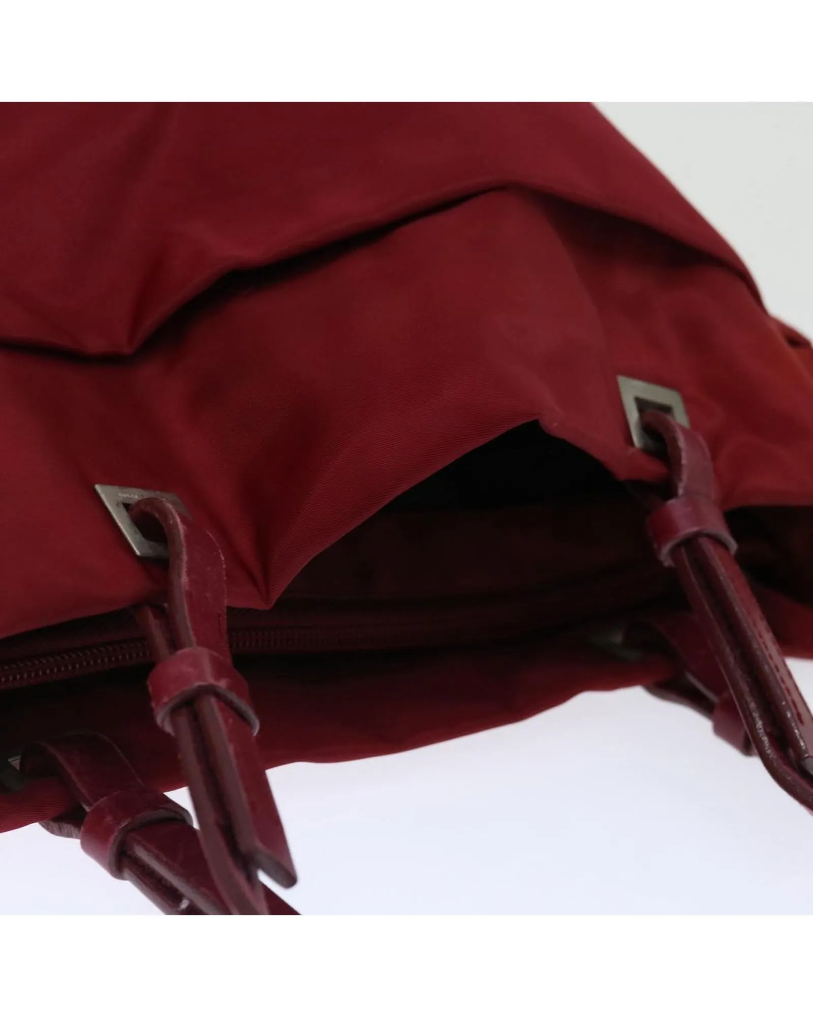 Red Nylon Shoulder Bag for Women - Italian Made - C Rank