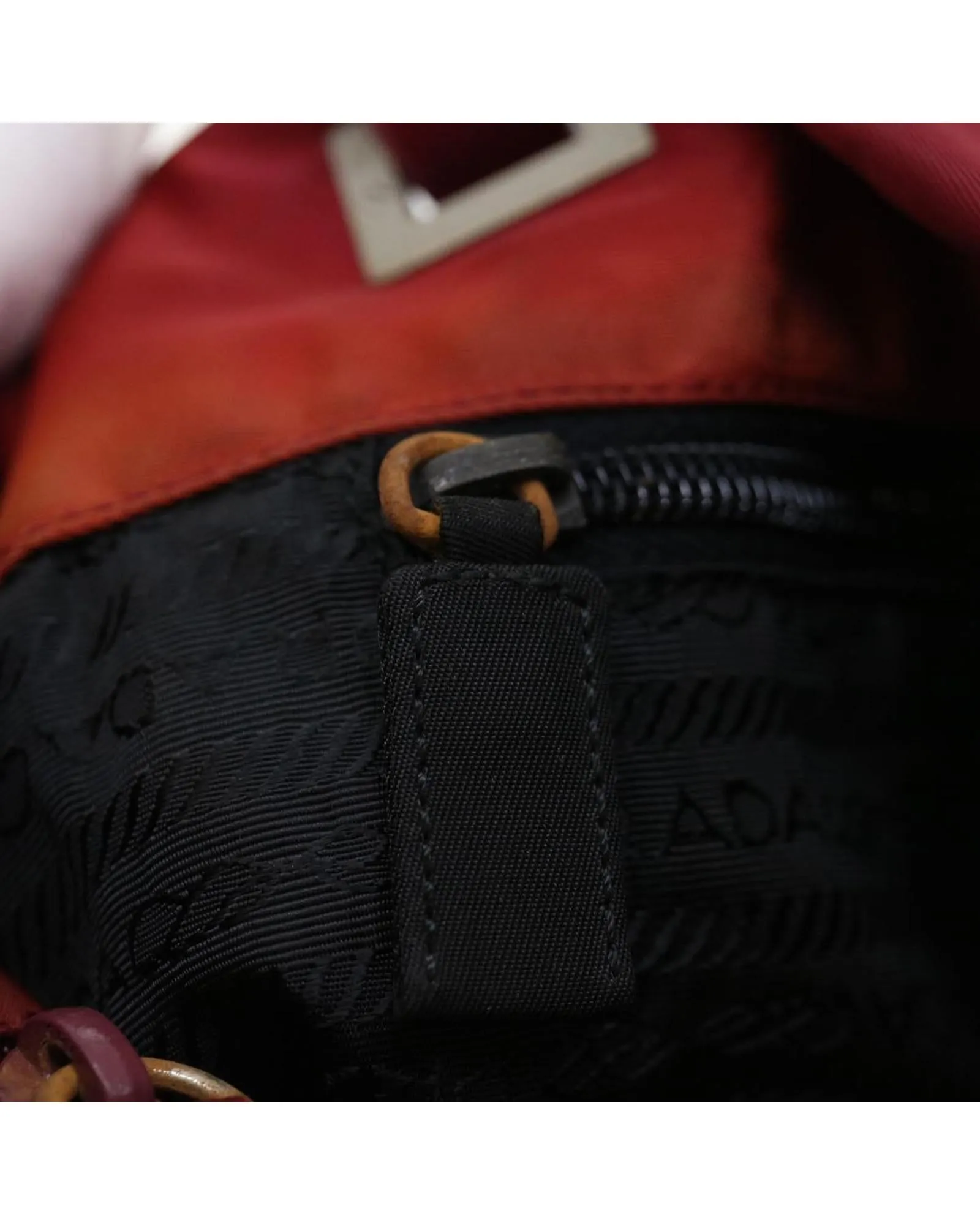 Red Nylon Shoulder Bag for Women - Italian Made - C Rank