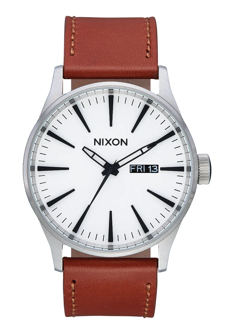 Sentry Leather - White Sunray / Saddle
